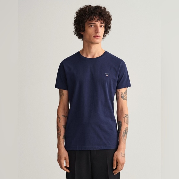 GANT Men's Navy Blue T-Shirt - Picture 1 of 8